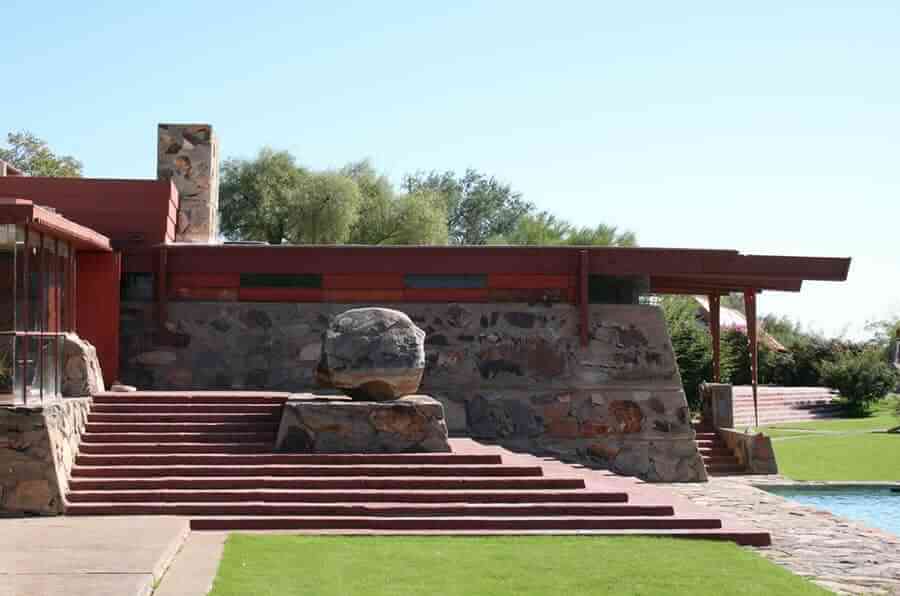 the exterior of taliesin west house