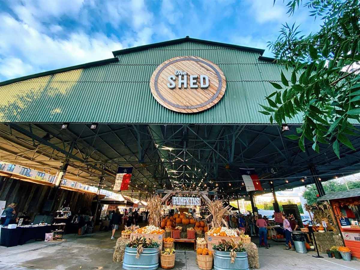 a view of the shed an open air pavillion at the dallas farmers market