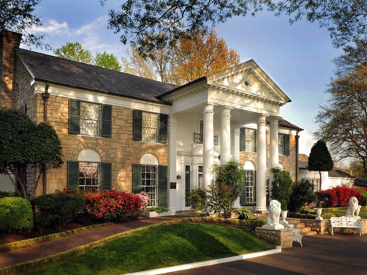 the exterior of graceland