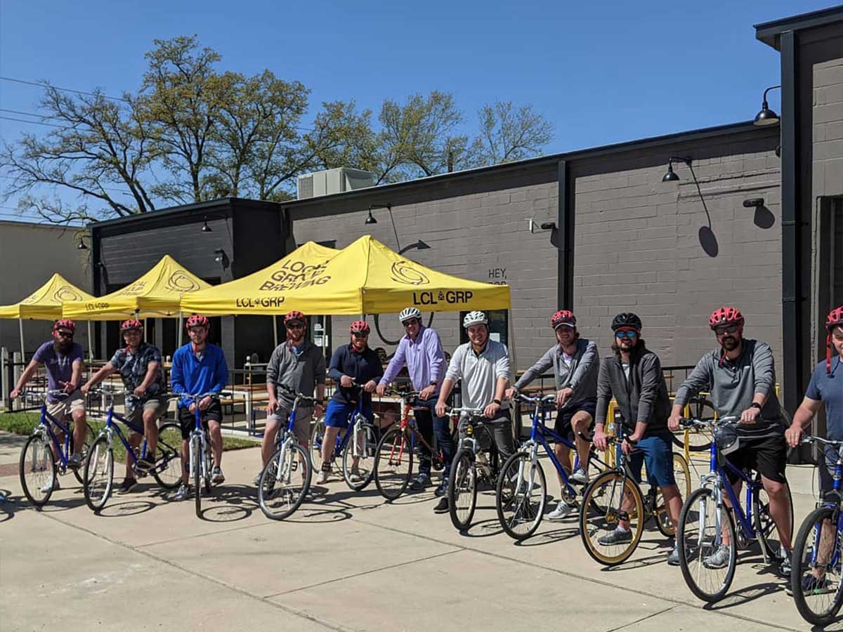 a bicycle tour of breweries in houston