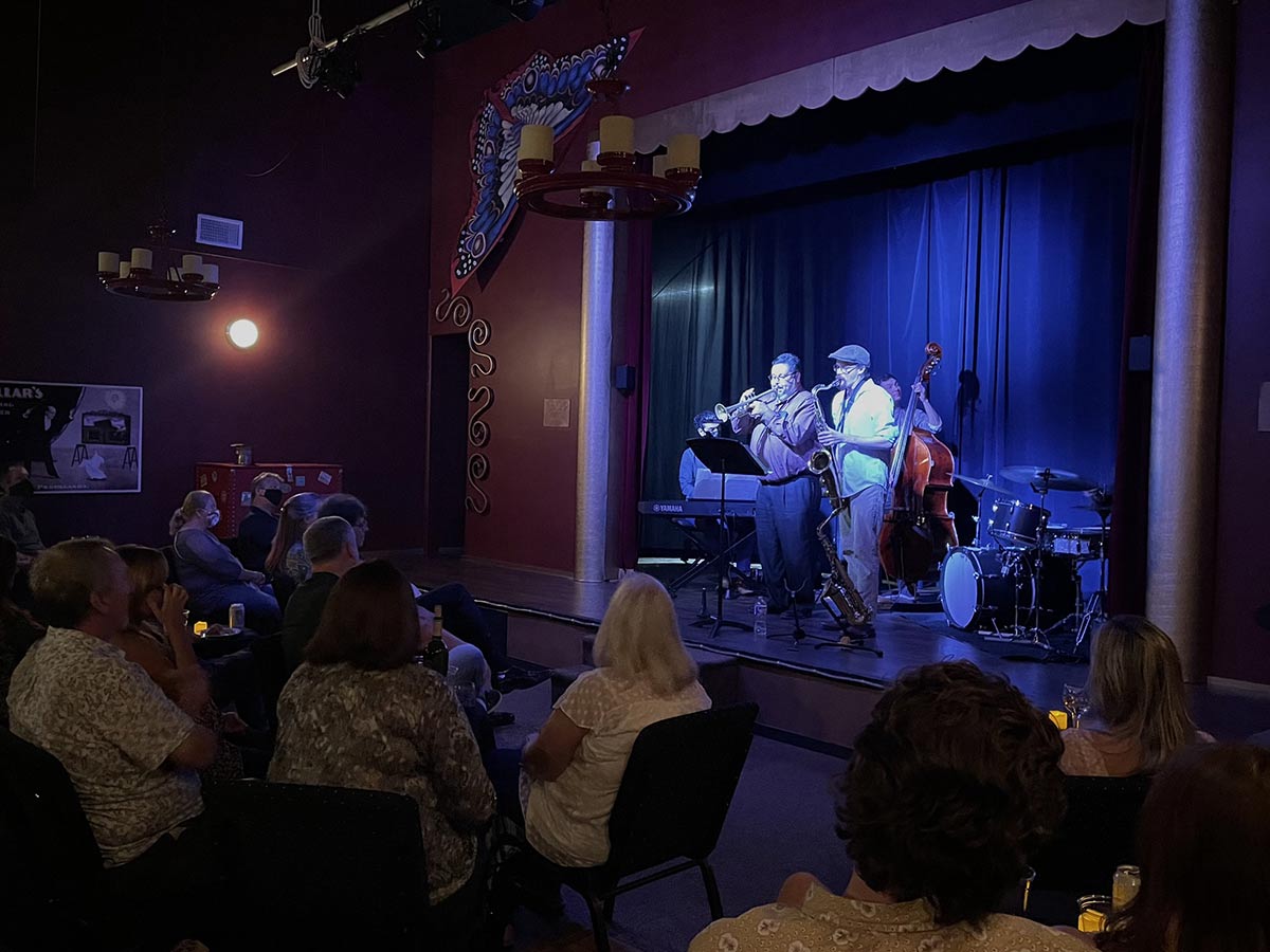 a jazz band performs at magic's theater and museum