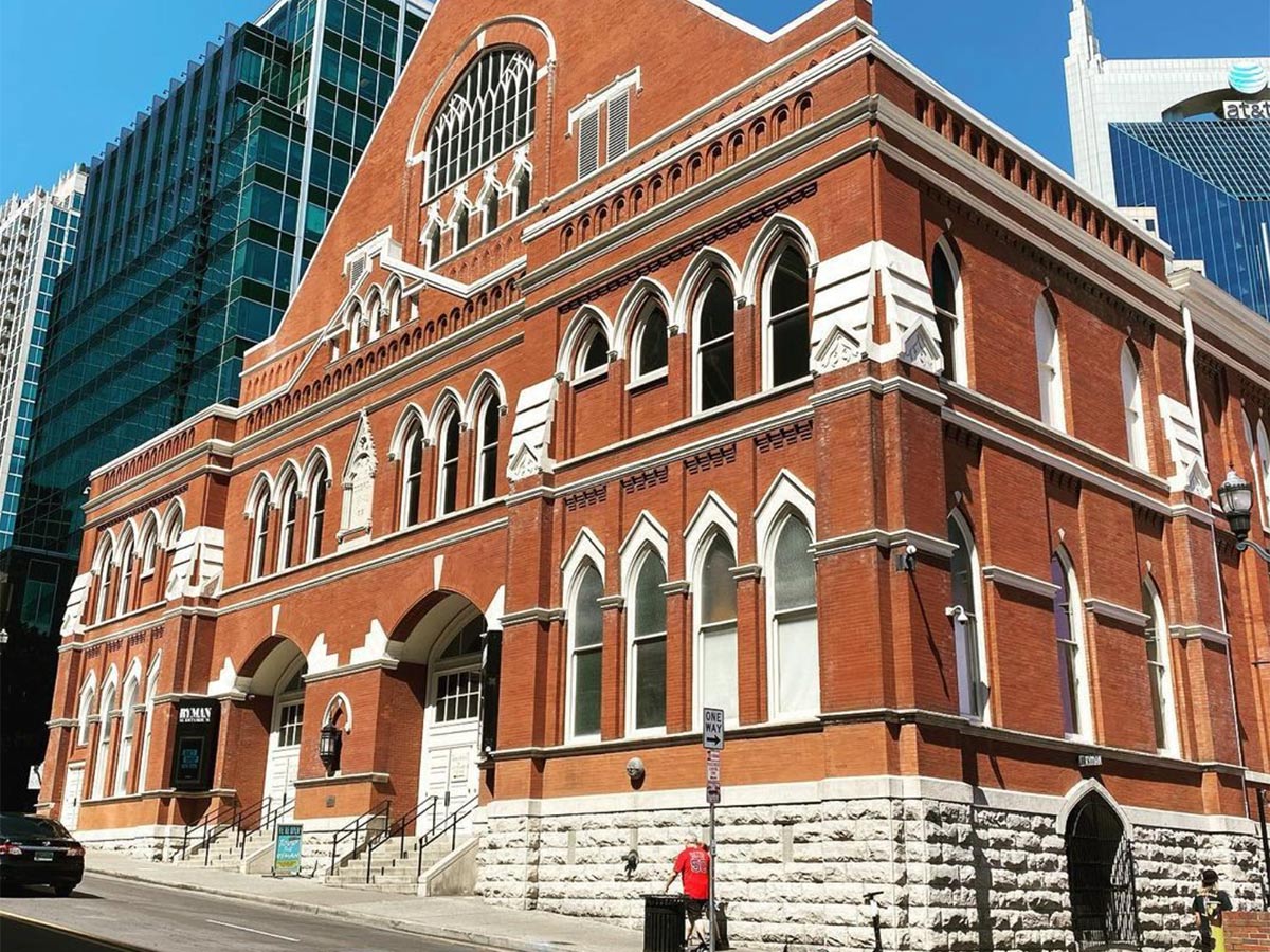 the exterior of the ryman