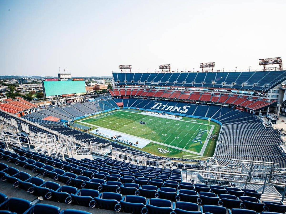 Nissan Stadium, home of the Tennessee Titans of the NFL