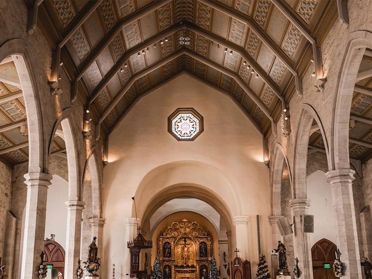 the interior architecture and altar of san fernando cathedral