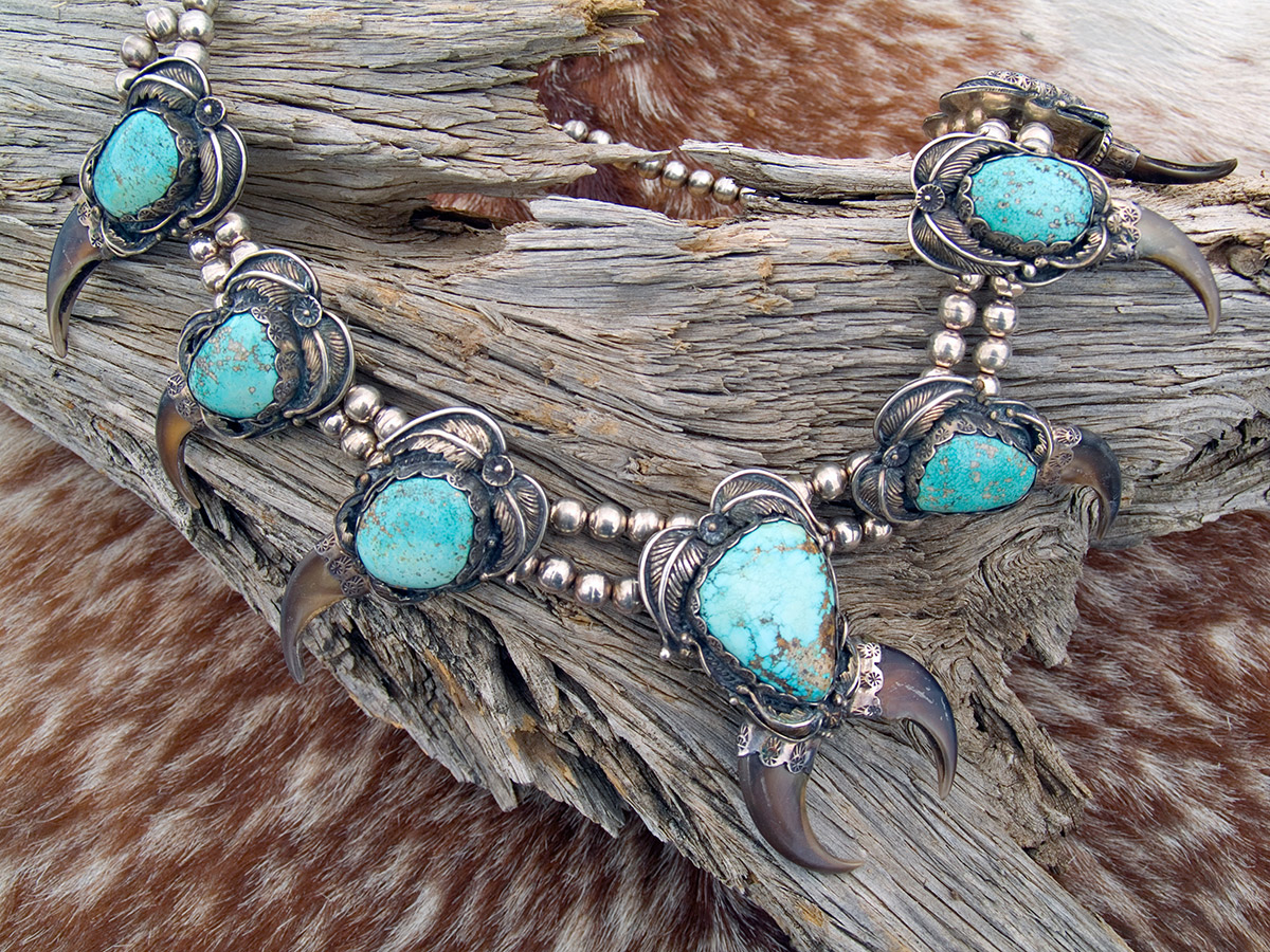 turquoise jewelry at a native american market