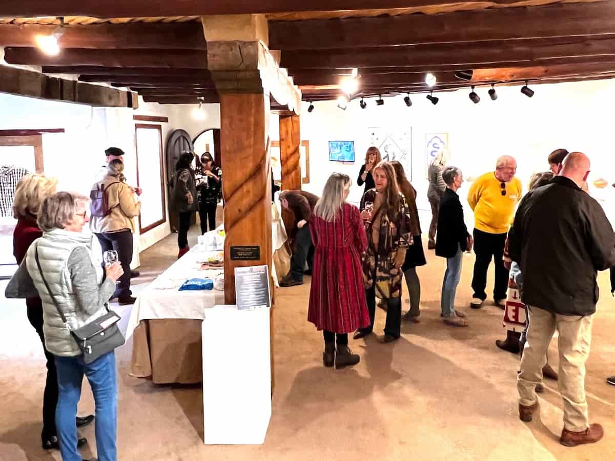 visitors stroll through the millicent rogers museum in taos, new mexico
