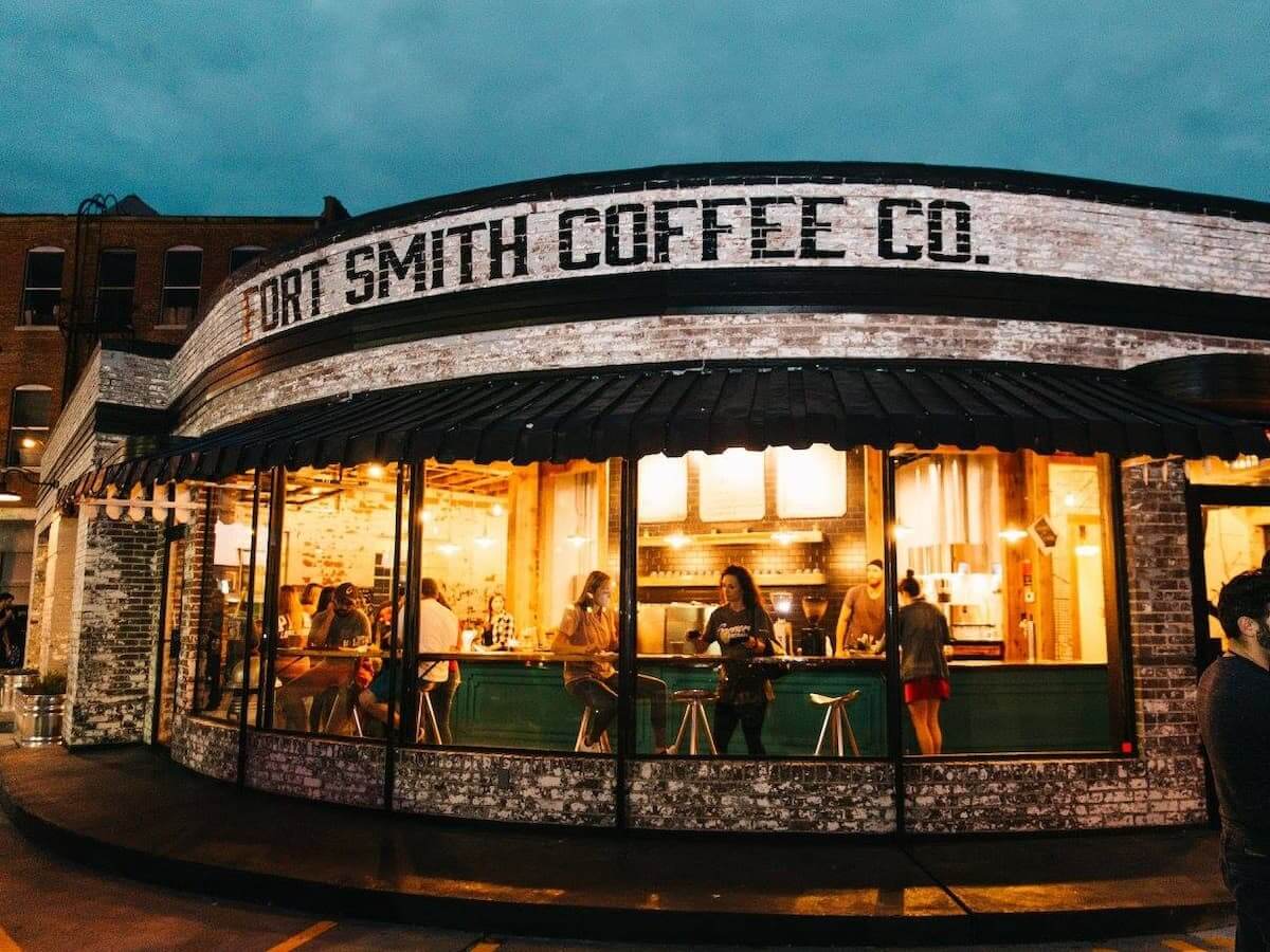 the exterior of the fort smith coffee co in arkansas