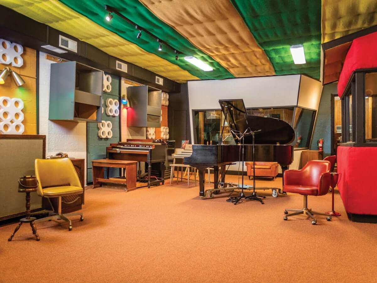 an interior view of the historic muscle shoals sound studio