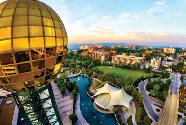 Sunsphere overlooking Knoxville