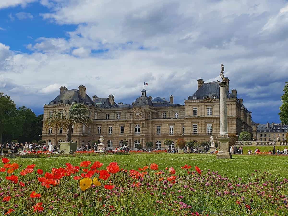the exterior of the luxembourg palace which is home to the french senate