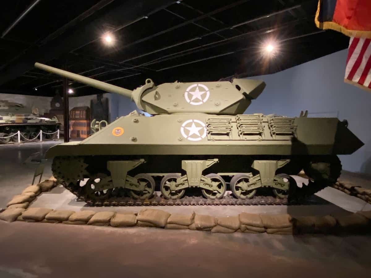 a tank display at the fort bliss museum in el paso texas