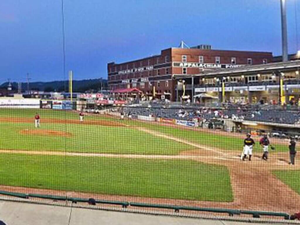 Game going on at Appalachian Power Park