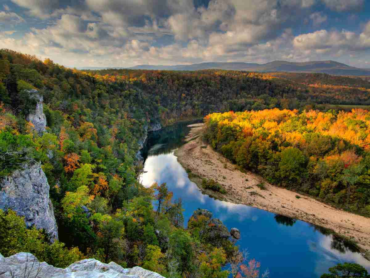 View from above of the National Buffalo River