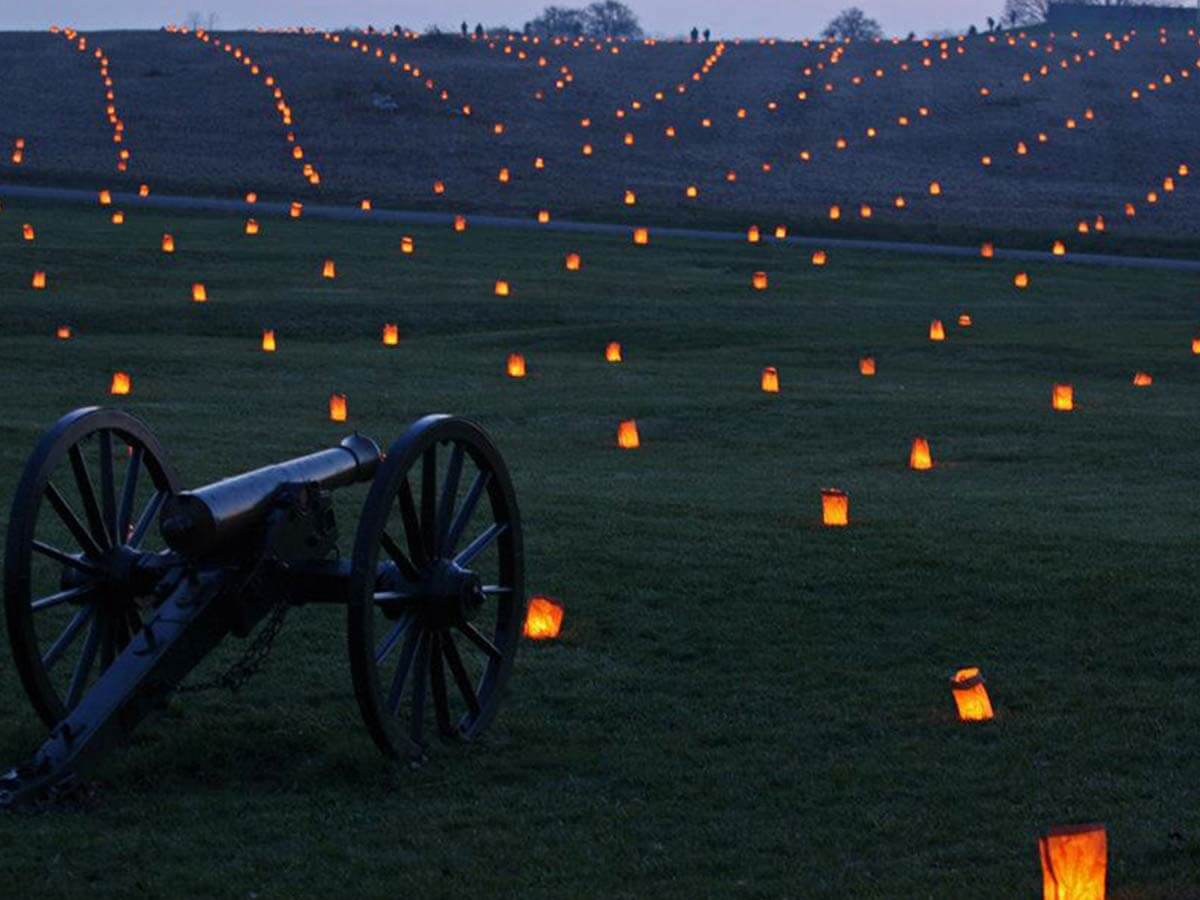Antietam Battlefield Luminaries
