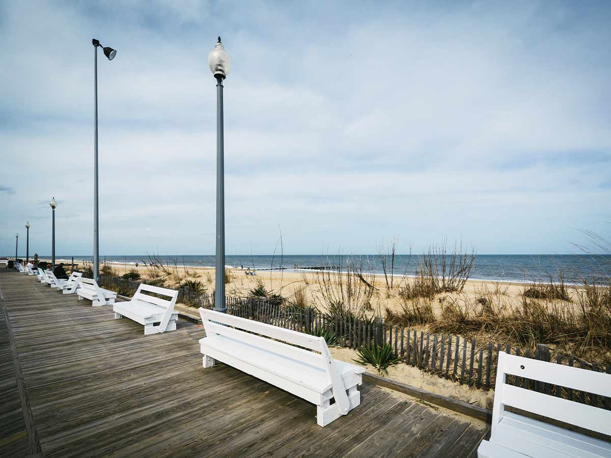 Rehoboth Beach Boardwalk in Delaware