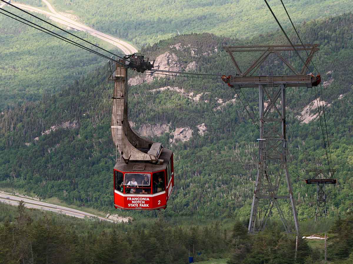 Cannon Mountain Aerial Tramway in New Hampshire