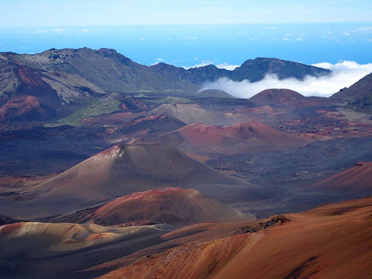 Haleakala Crater in Hawaii