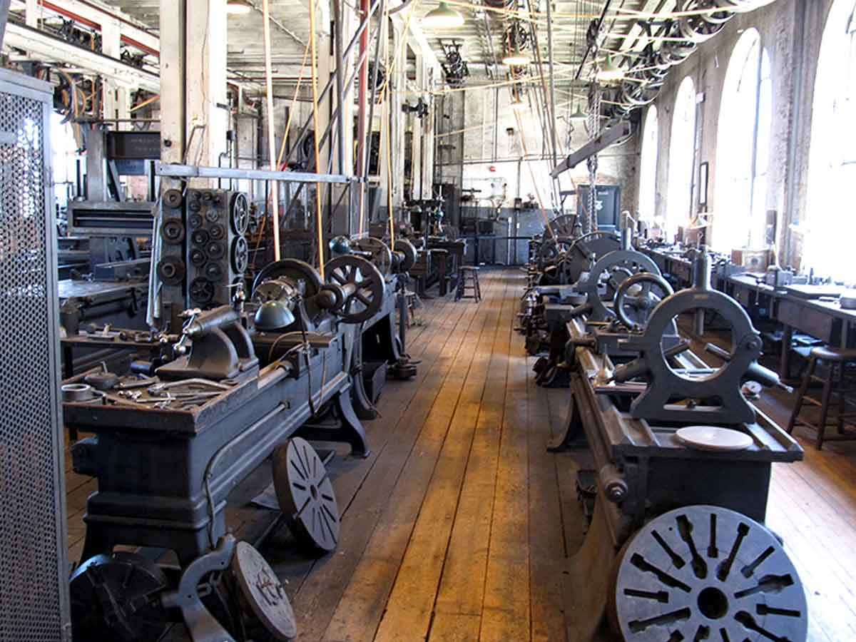 the interior machines of the Thomas Edison National Historical Park in new jersey