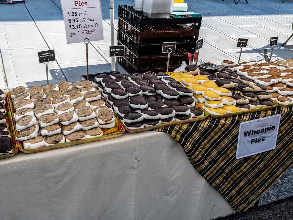 a table of homemade whoopie pies