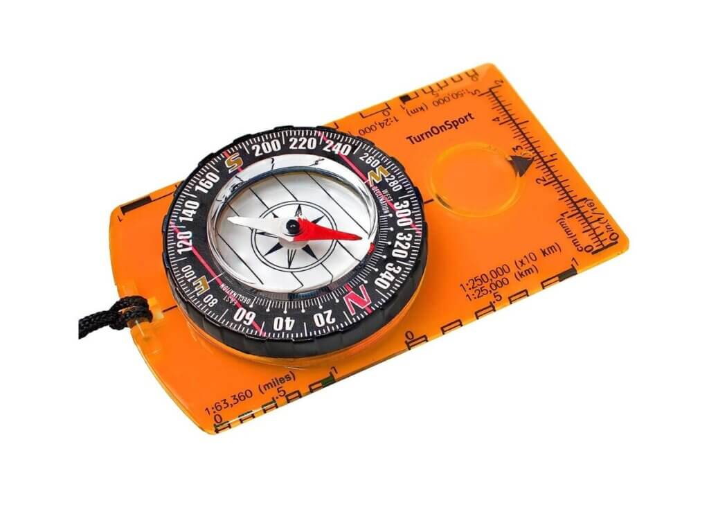 Orange compass
