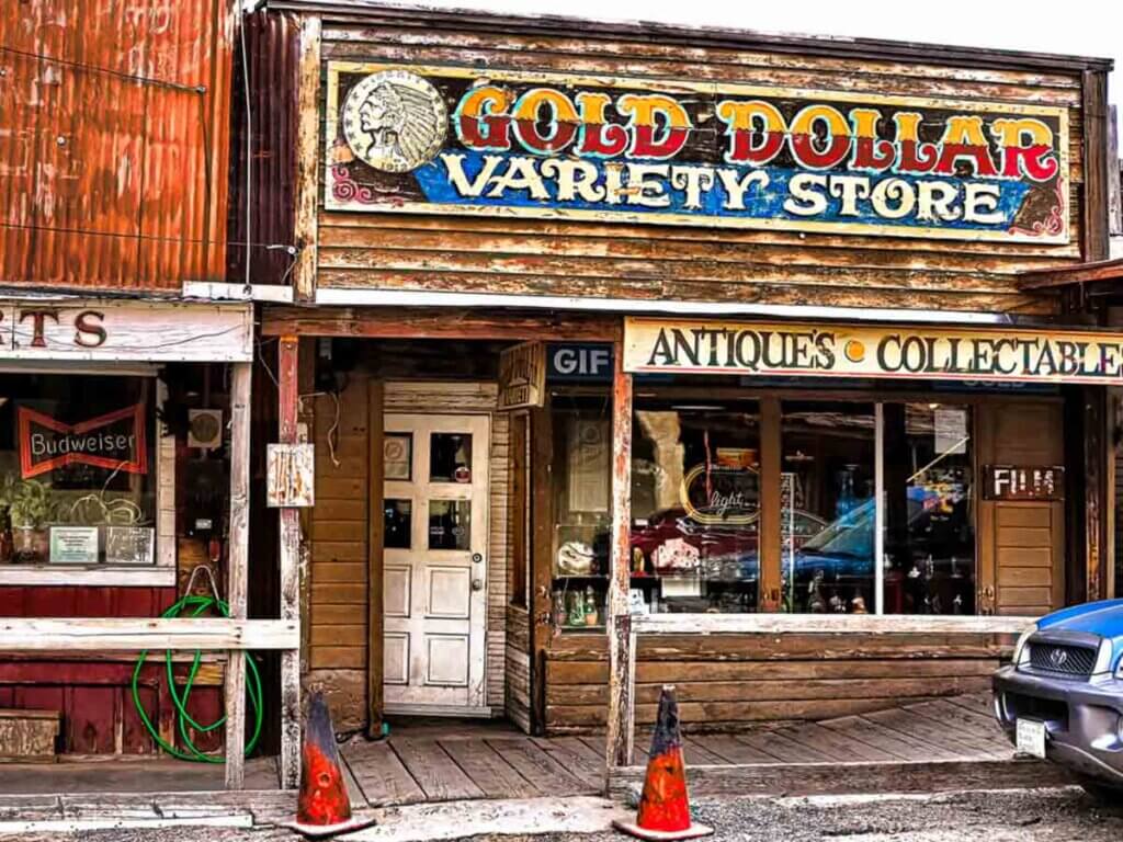 Old time store front in Oatman Ghost Town
