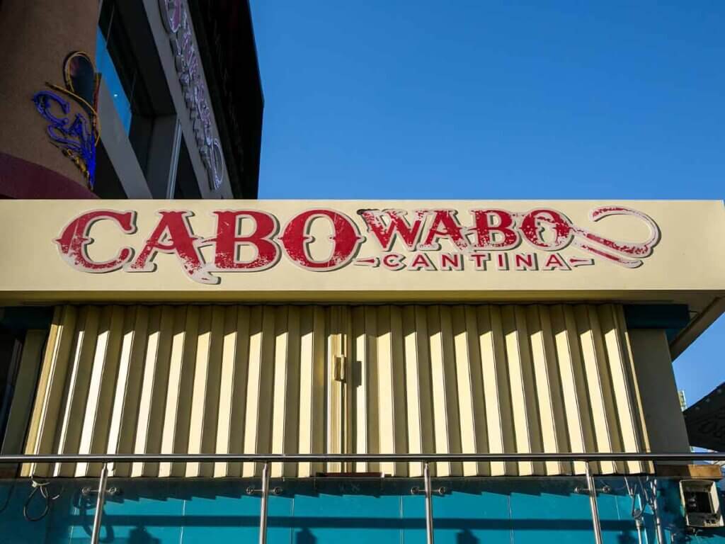 Front view of Cabo Wabo Cantina 