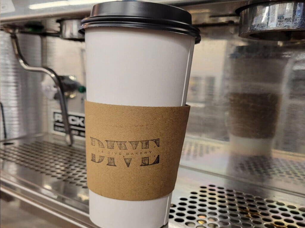 Coffee Cup from The Dive Bakery & Cafe