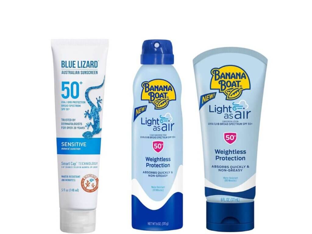 Sunscreen beach essentials