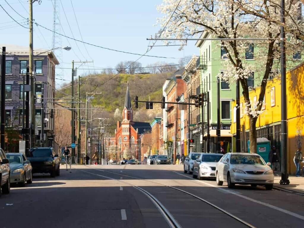 historic streetcar neighborhood in cincinnati